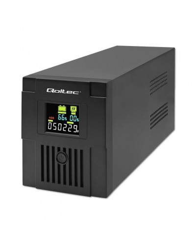 лінійно-інтерактивне ДБЖ Qoltec Monolith LCD 2000VA/1200W (53771)