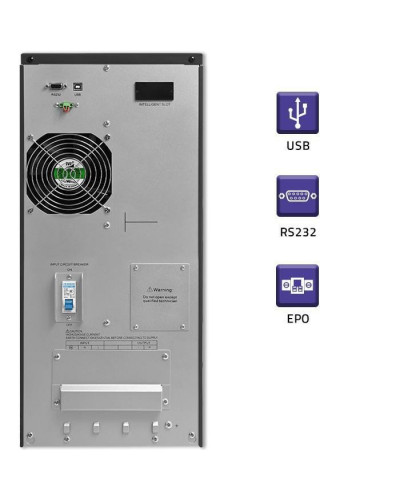 ДБЖ безперервної дії (Online) Qoltec On-line 6kVA/4.8kW (53982)