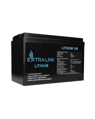 Акумулятор для ДБЖ Extralink LiFePO4 12.8V 100Ah (EX.30455)