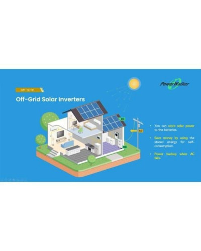 Автономний сонячний інвертор (off-grid) PowerWalker Solar Inverter 5600 LGT OFG (10120228)/(Z32880)