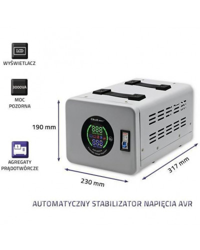 Стабілізатор напруги Qoltec AVR 3000VA (50725)