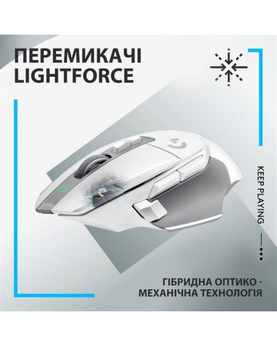 Миша Logitech G502 X Lightspeed Wireless White (910-006189)