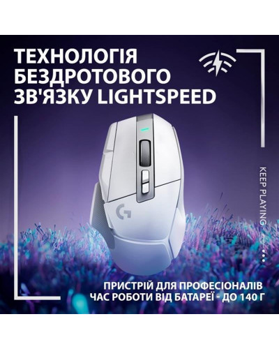 Миша Logitech G502 X Lightspeed Wireless White (910-006189)