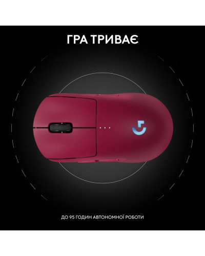 Миша Logitech PRO 2 Lightspeed Magenta (910-007309)