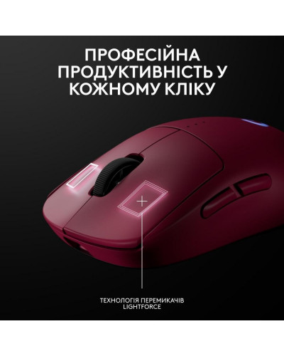 Миша Logitech PRO 2 Lightspeed Magenta (910-007309)