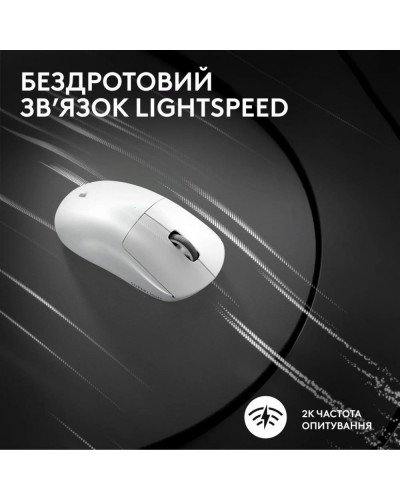 Миша Logitech G Pro X Superlight 2 Lightspeed Wireless White (910-006638, 910-006639)