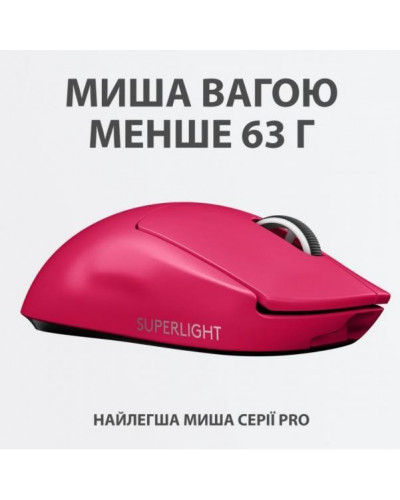 Миша Logitech G Pro X Superlight Wireless Magenta (910-005956)