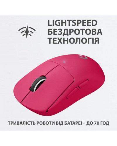 Миша Logitech G Pro X Superlight Wireless Magenta (910-005956)