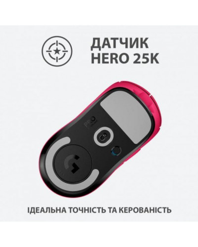 Миша Logitech G Pro X Superlight Wireless Magenta (910-005956)