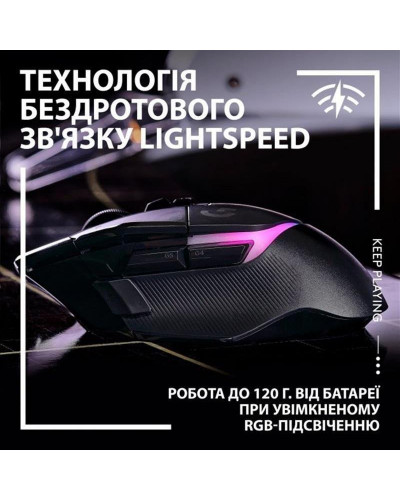 Миша Logitech G502 X PLUS Black (910-006162)