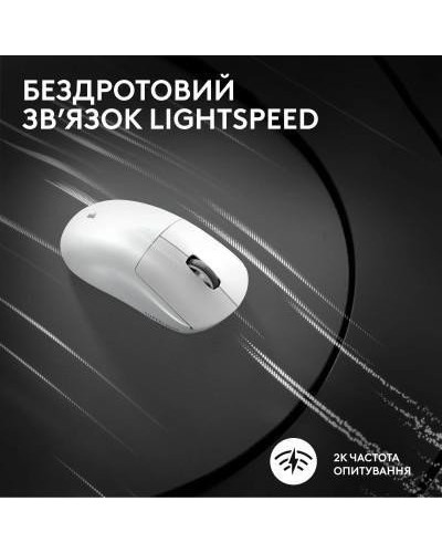 Мышь Logitech G Pro X Superlight 2 Lightspeed Wireless White (910-006639)