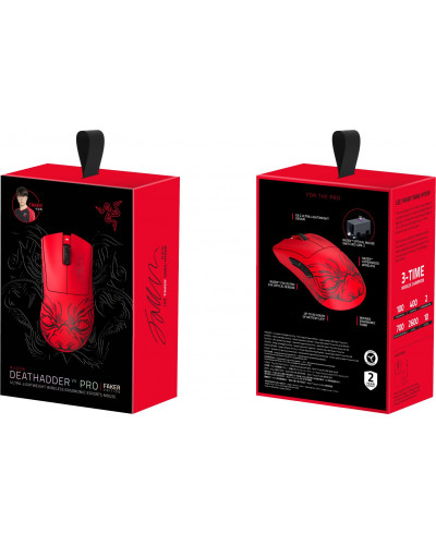 Миша Razer DeathAdder V3 PRO Wireless, FAKER Edition (RZ01-04630400-R3M)