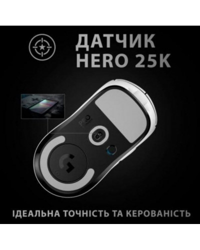 Миша Logitech G Pro X Superlight Wireless White (910-005942)