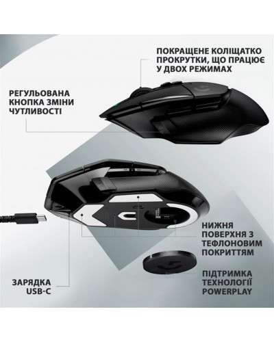 Мышь Logitech G502 X Lightspeed Wireless Black (910-006180)