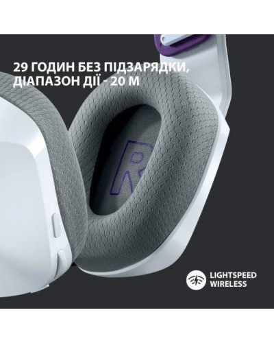 Наушники с микрофоном Logitech G733 LIGHTSPEED Wireless RGB WHITE (981-000883)