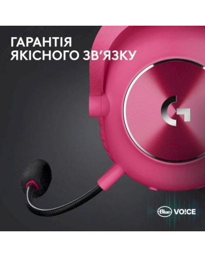 Наушники с микрофоном Logitech G Pro X 2 Lightspeed Pink (981-001275)