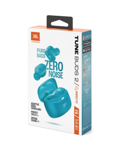 Навушники TWS JBL Tune Buds 2 Turquoise (JBLTBUDS2TQE)