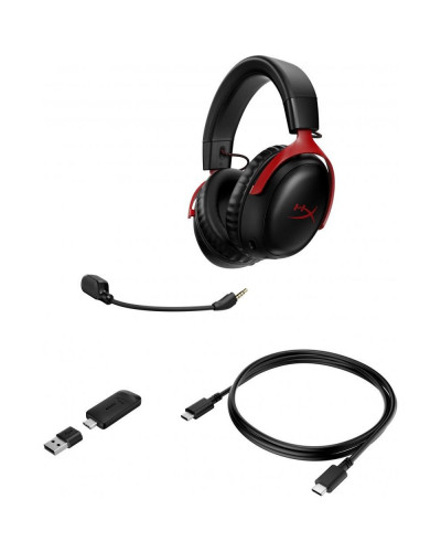 Навушники з мікрофоном HyperX Cloud III Wireless Black/Red (77Z46AA)