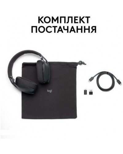 Навушники з мікрофоном Logitech Zone Vibe Wireless Teams version Graphite (981-001157)