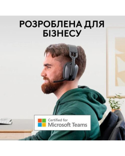 Навушники з мікрофоном Logitech Zone Vibe Wireless Teams version Graphite (981-001157)