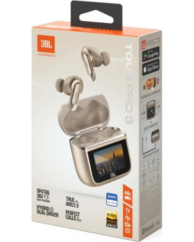 Навушники TWS JBL Tour Pro 3 Latte (JBLTOURPRO3LTT)