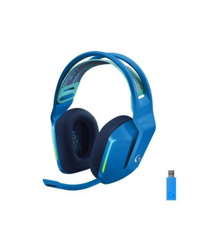 Наушники с микрофоном Logitech Lightspeed Wireless RGB Gaming Headset G733 Blue (981-000943)