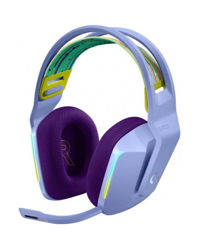 Наушники с микрофоном Logitech Lightspeed Wireless RGB Gaming Headset G733 Lilac (981-000890)