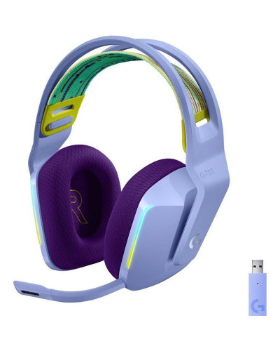 Наушники с микрофоном Logitech Lightspeed Wireless RGB Gaming Headset G733 Lilac (981-000890)