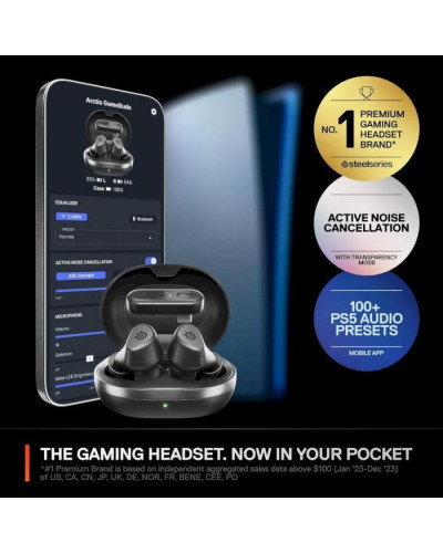 Навушники TWS SteelSeries Arctis GameBuds Black (61680)