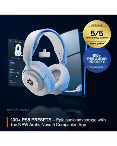 Навушники з мікрофоном SteelSeries Arctis Nova 5P White (61674)