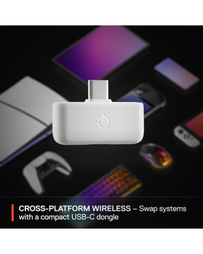 Навушники з мікрофоном SteelSeries Arctis Nova 5P White (61674)