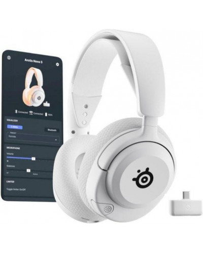 Наушники с микрофоном SteelSeries Arctis Nova 5 White (61671)