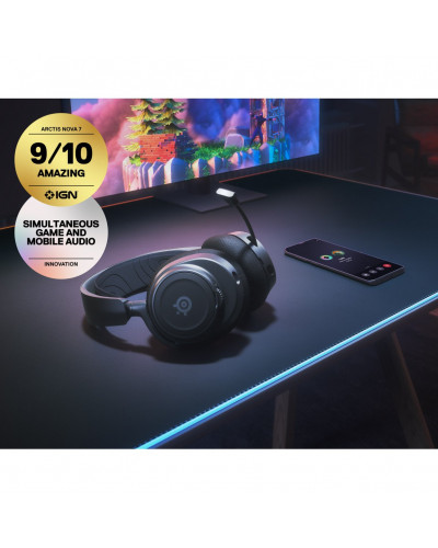 Наушники с микрофоном SteelSeries Arctis Nova 7 Black (61553)