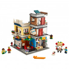 Блоковий конструктор LEGO Creator Зоомагазин і кафе в центрі міста (31097)