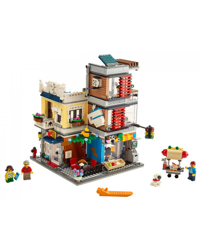 Блоковий конструктор LEGO Creator Зоомагазин і кафе в центрі міста (31097)