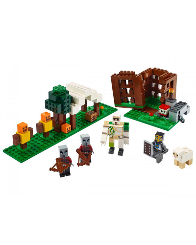 Блоковий конструктор LEGO Minecraft Застава рейдеров (21159)