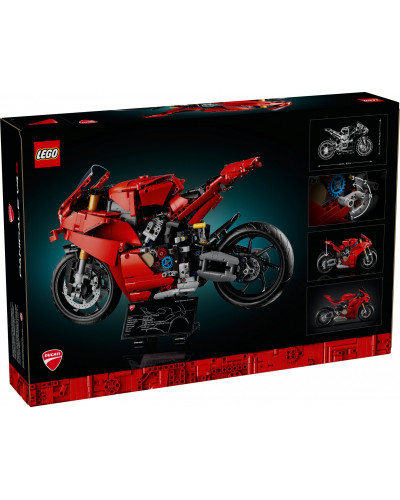 Блоковый конструктор LEGO Technic Мотоцикл Ducati Panigale V4 S 1603 детали (42202)