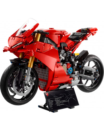 Блоковый конструктор LEGO Technic Мотоцикл Ducati Panigale V4 S 1603 детали (42202)