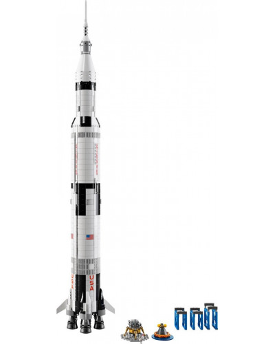 Блоковий конструктор LEGO Ideas Ракетно-космічна система НАСА «Сатурн-5-Аполлон» (92176)