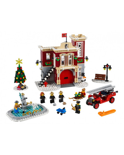 блочный конструктор LEGO Creator Новогодняя пожарная станция (10263)