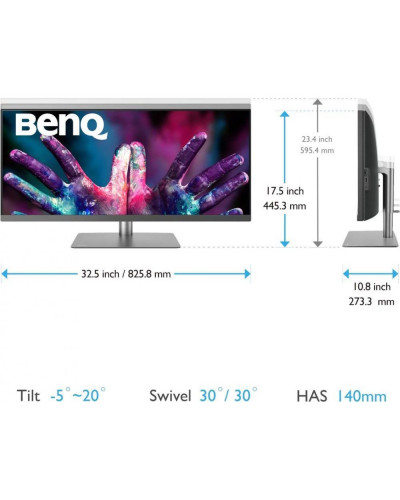 Монітор BenQ PD3420Q (9H.LJHLB.QPE)