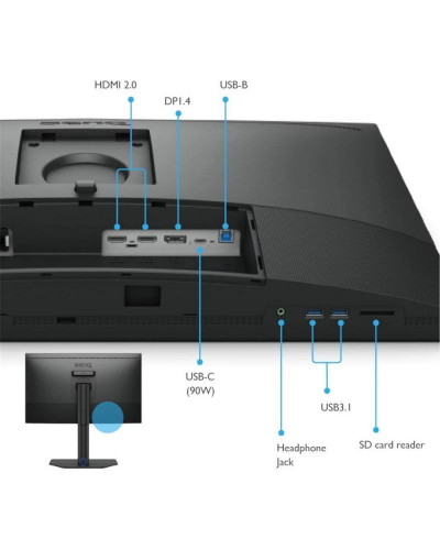 Монітор BenQ SW272Q (9H.LLPLB.QBE)