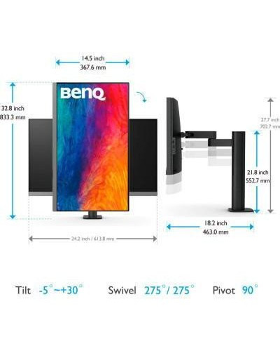 Монітор BenQ PD2706UA (9H.LLKLB.QBE)