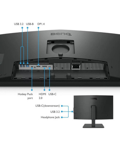 Монітор BenQ PD2706U Dark Grey (9H.LLJLB.QBE)