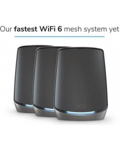 Mesh-система Netgear Orbi RBK863SB Tri-Band Black 3-pack (RBK863SB-100EUS)