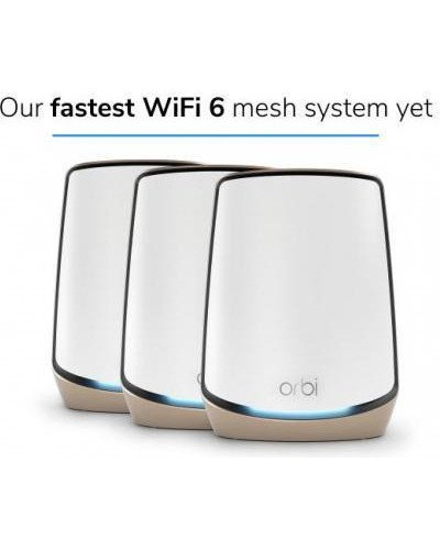 Mesh-система Netgear Orbi RBK863S Tri-Band White 3-pack (RBK863S-100EUS)