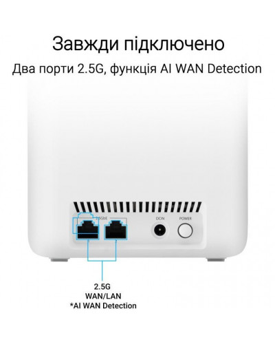 Mesh-система ASUS ZenWiFi BD4 2-Pack White (90IG0960-MO3C20)