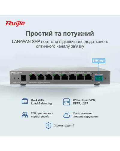 Маршрутизатор Ruijie Reyee RG-EG209GS