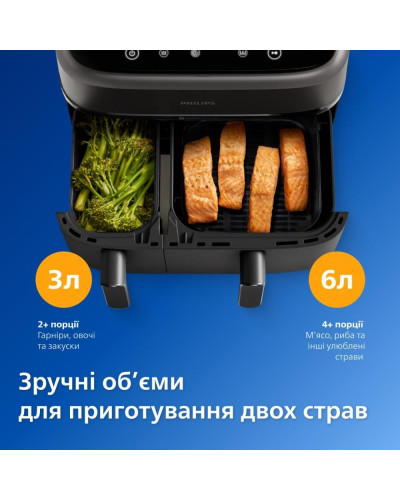 Мультипечь (аэрофритюрница) Philips Ovi Dual Series 3000 NA350/03