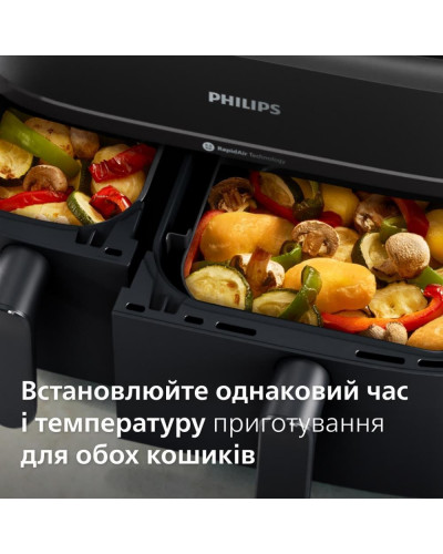 Мультипечь (аэрофритюрница) Philips Ovi Dual Series 3000 NA350/03